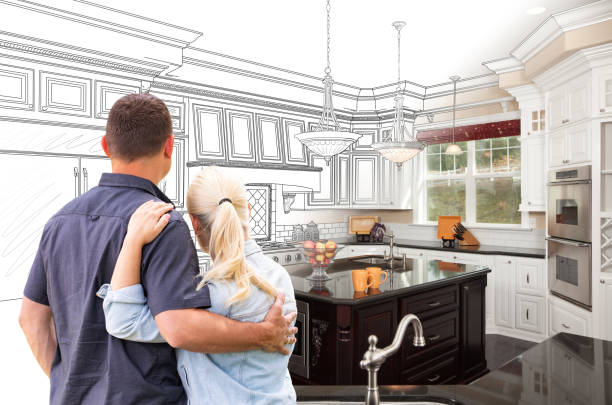 Custom kitchen cabinets installed in a Green Isle home